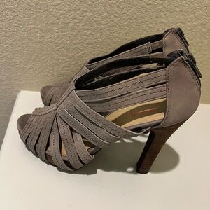 Levity Strappy Taupe Heels